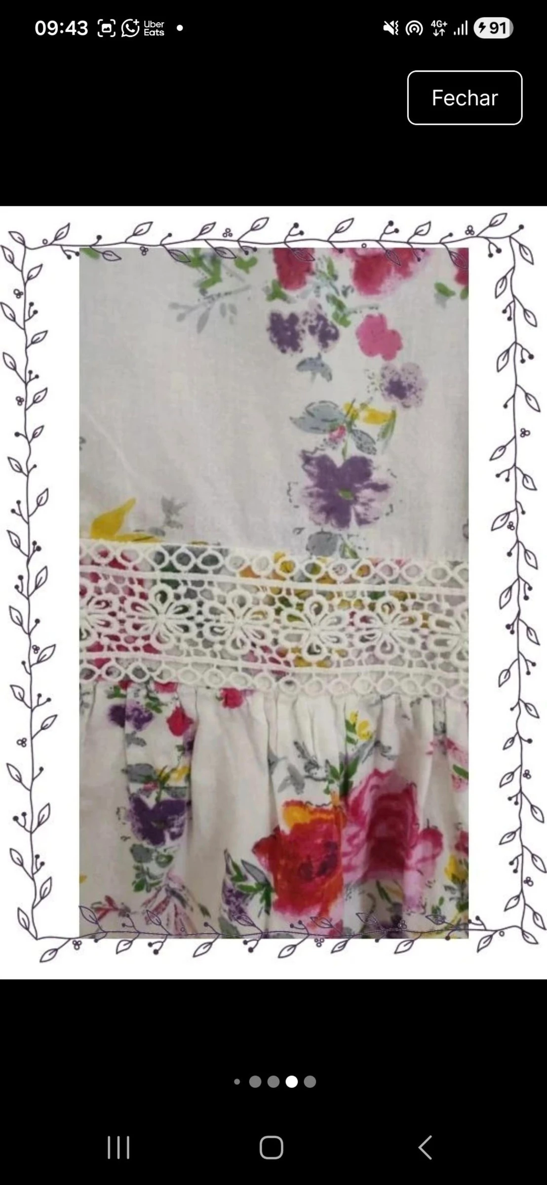 Bloemenprint jurk ShopOne Maat L – photo 4